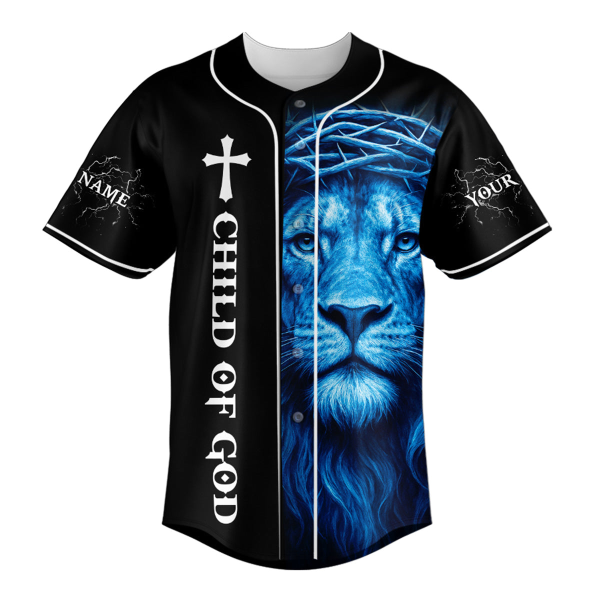 I Am A Child Of God Custom Name Baseball Jersey