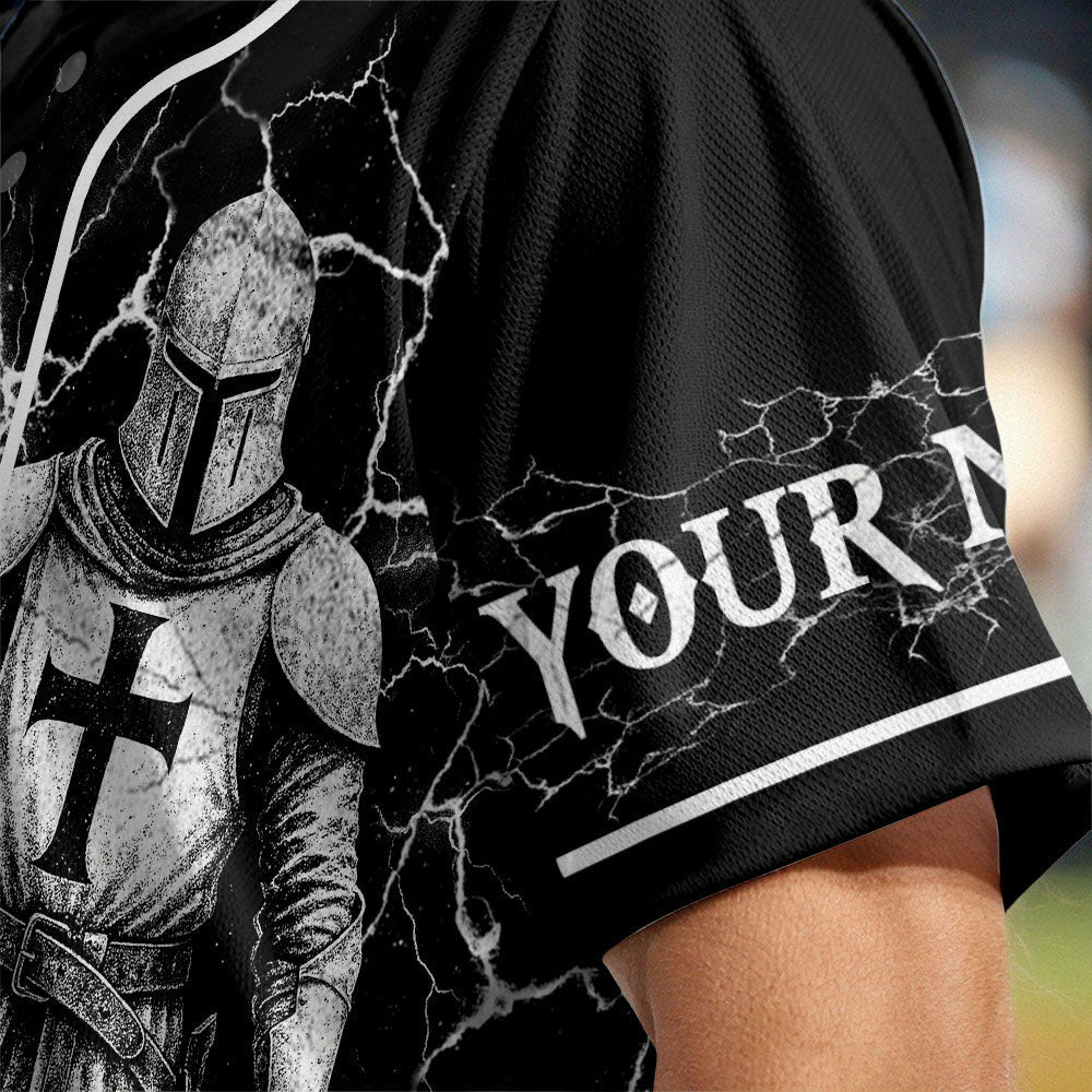 I Am His Warrior Custom Name Baseball Jersey