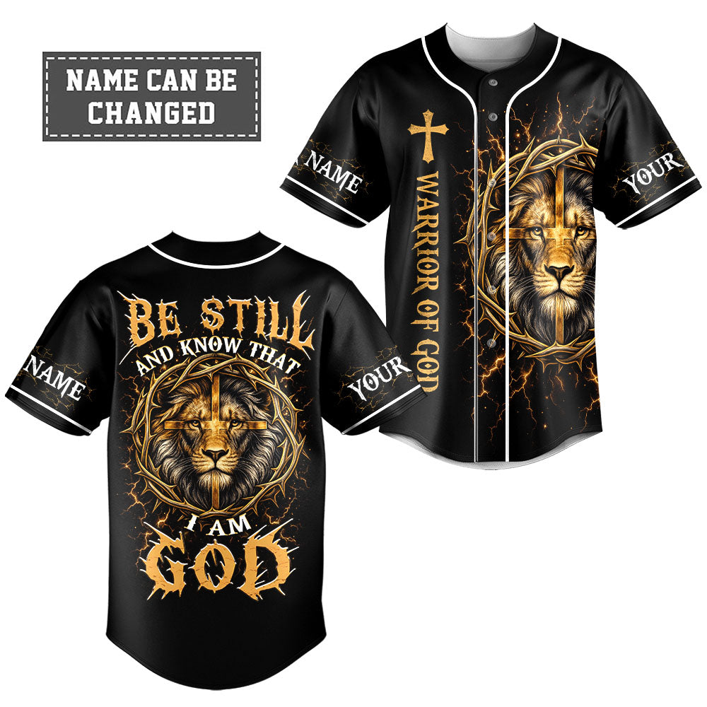 Be Still And Know That I Am God Custom Name Baseball Jersey