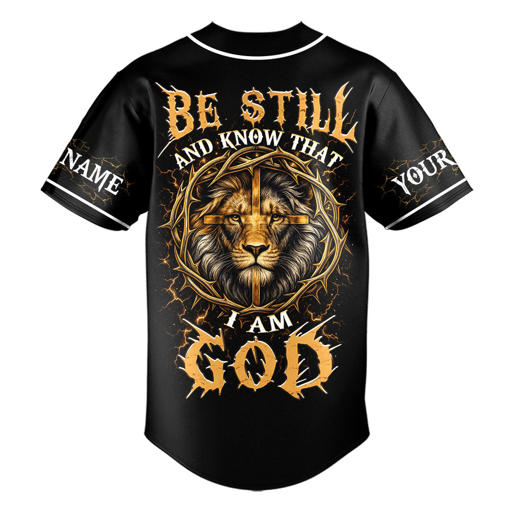 Be Still And Know That I Am God Custom Name Baseball Jersey