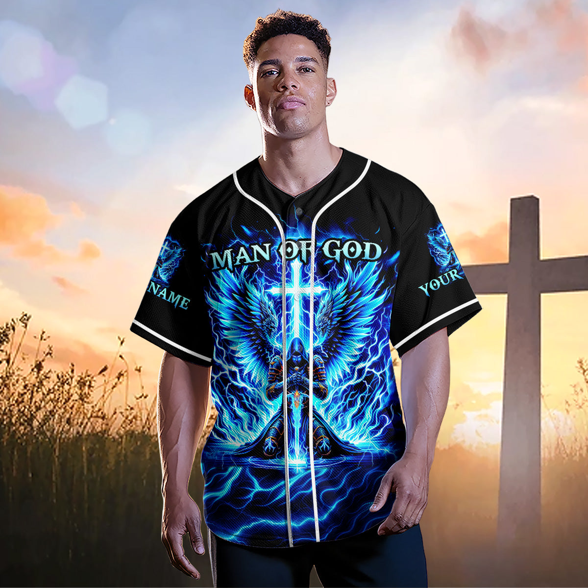 I Can Do All Things Lion Custom Name Baseball Jersey
