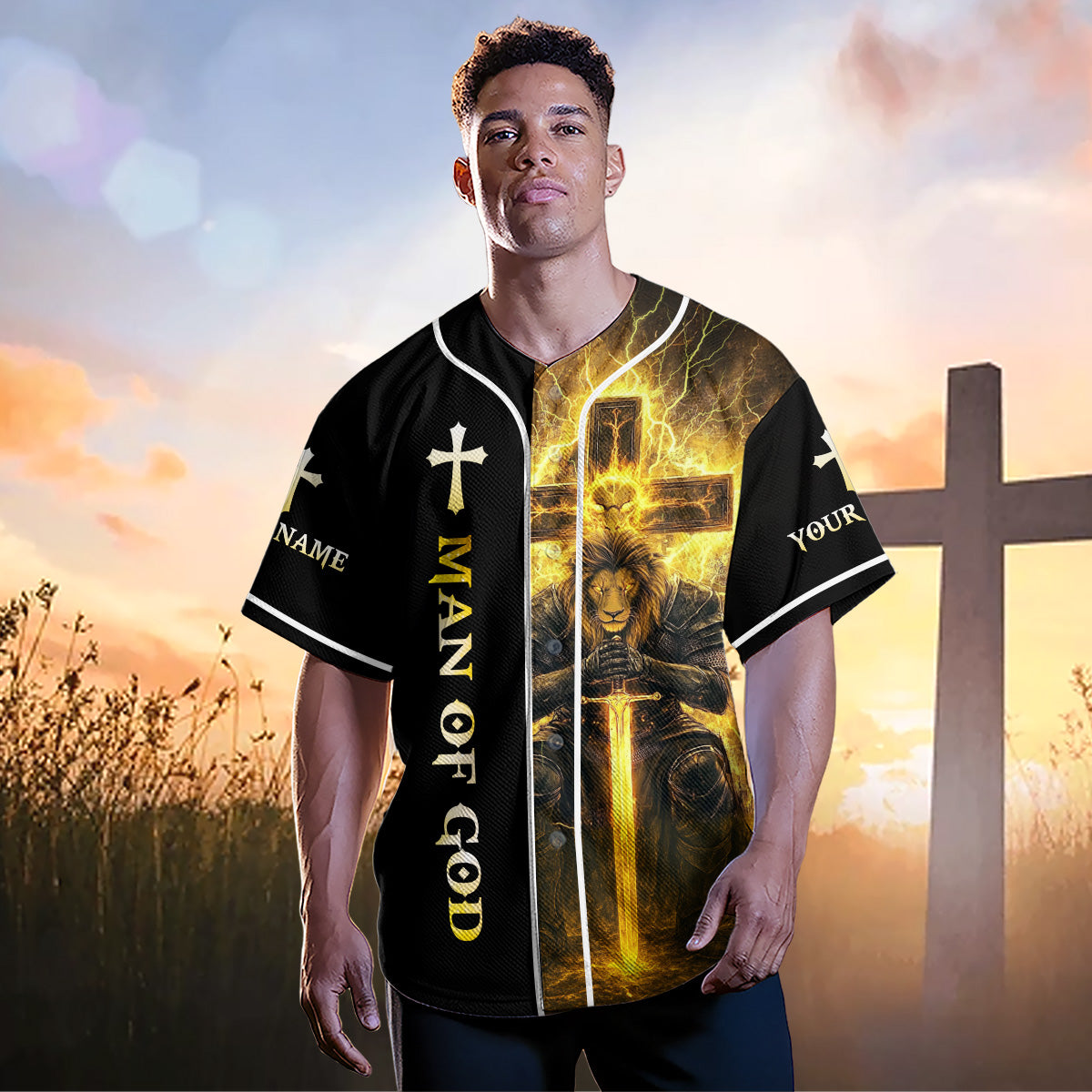 Darkness Cannot Win Custom Name Baseball Jersey