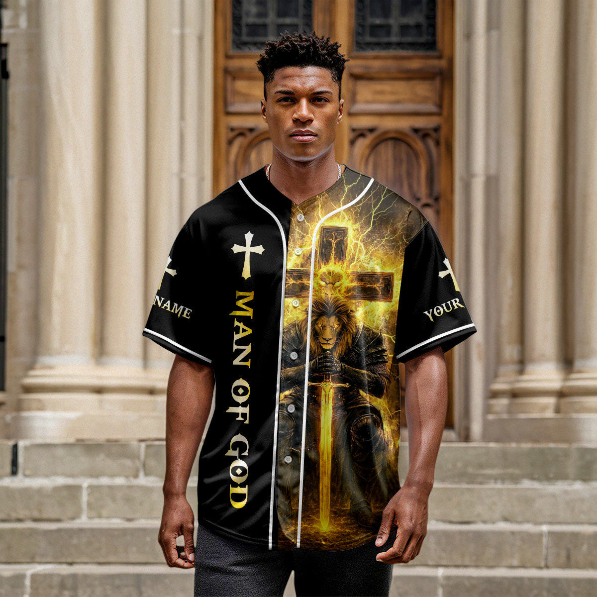 Darkness Cannot Win Custom Name Baseball Jersey
