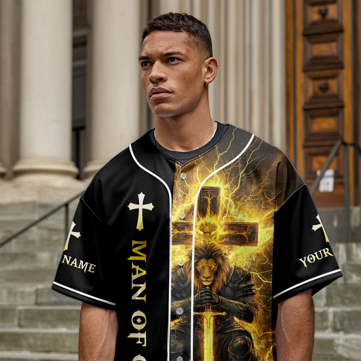 Darkness Cannot Win Custom Name Baseball Jersey