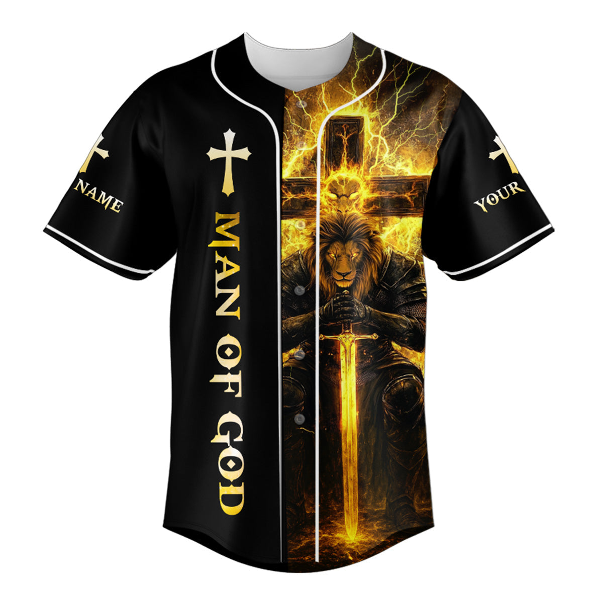 Darkness Cannot Win Custom Name Baseball Jersey