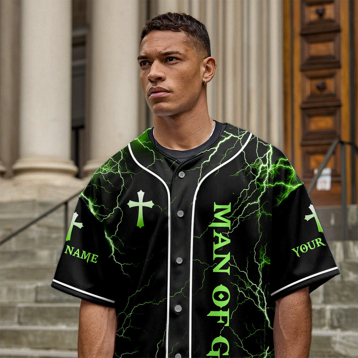 He Who Kneels Before God Warrior Custom Name Baseball Jersey