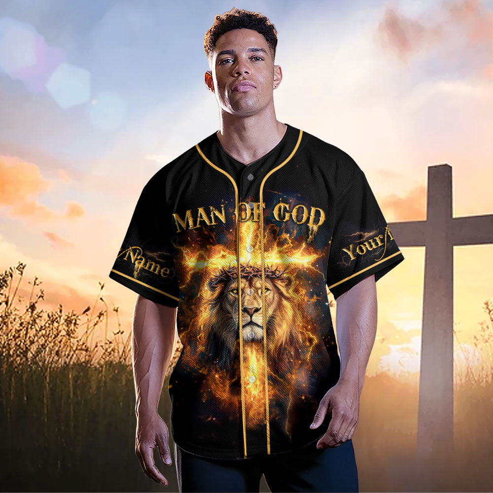 God Is My Strength Custom Name Baseball Jersey
