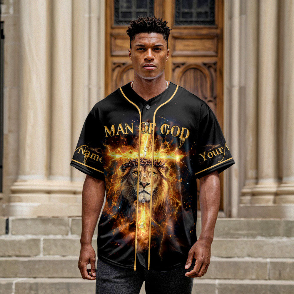 God Is My Strength Custom Name Baseball Jersey