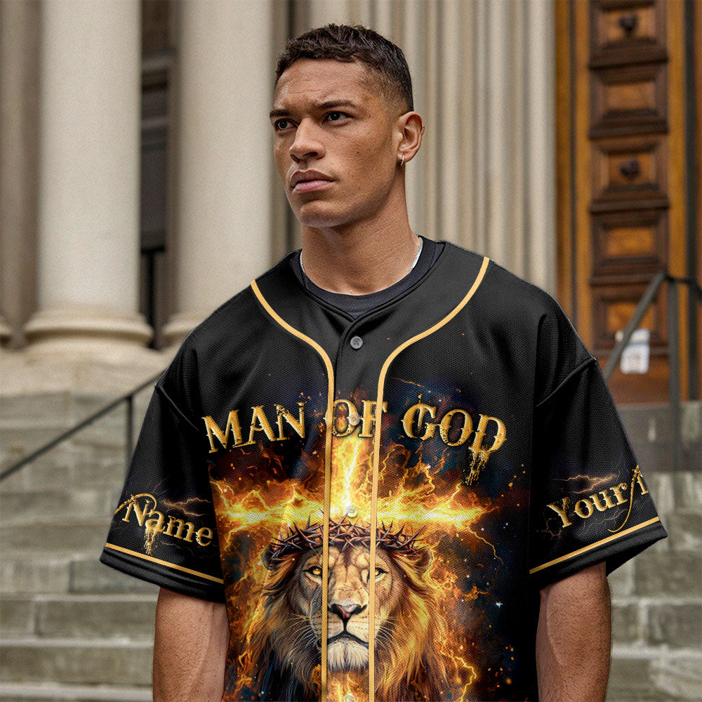 God Is My Strength Custom Name Baseball Jersey