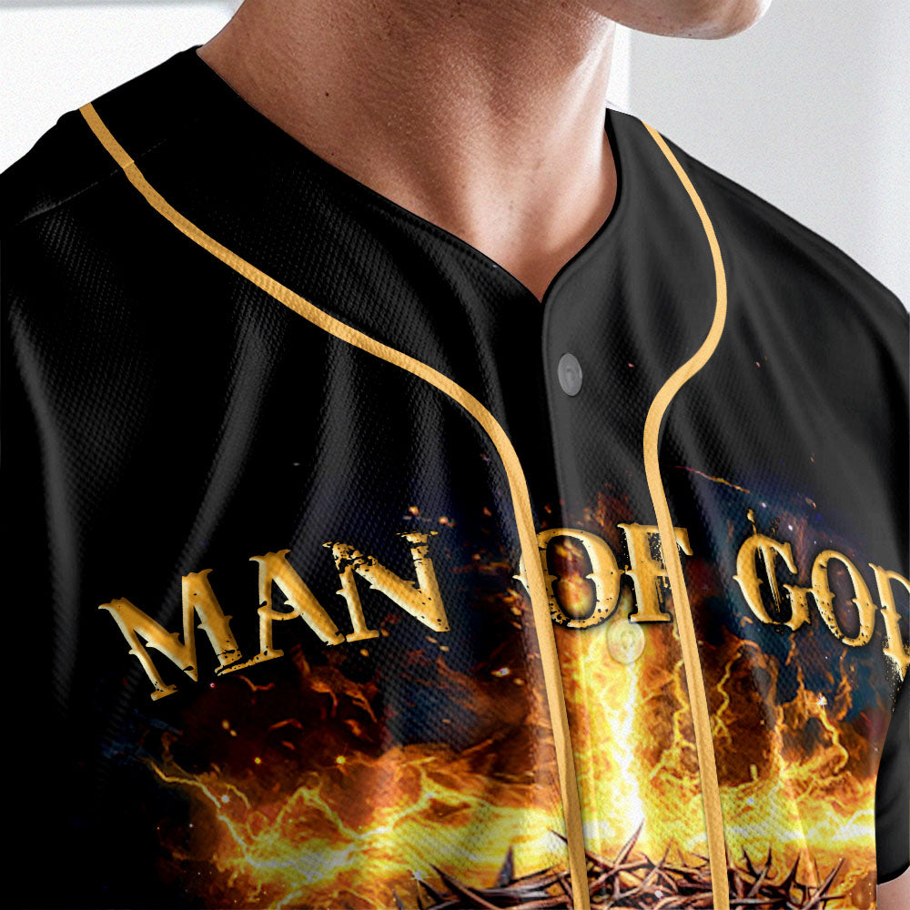 God Is My Strength Custom Name Baseball Jersey