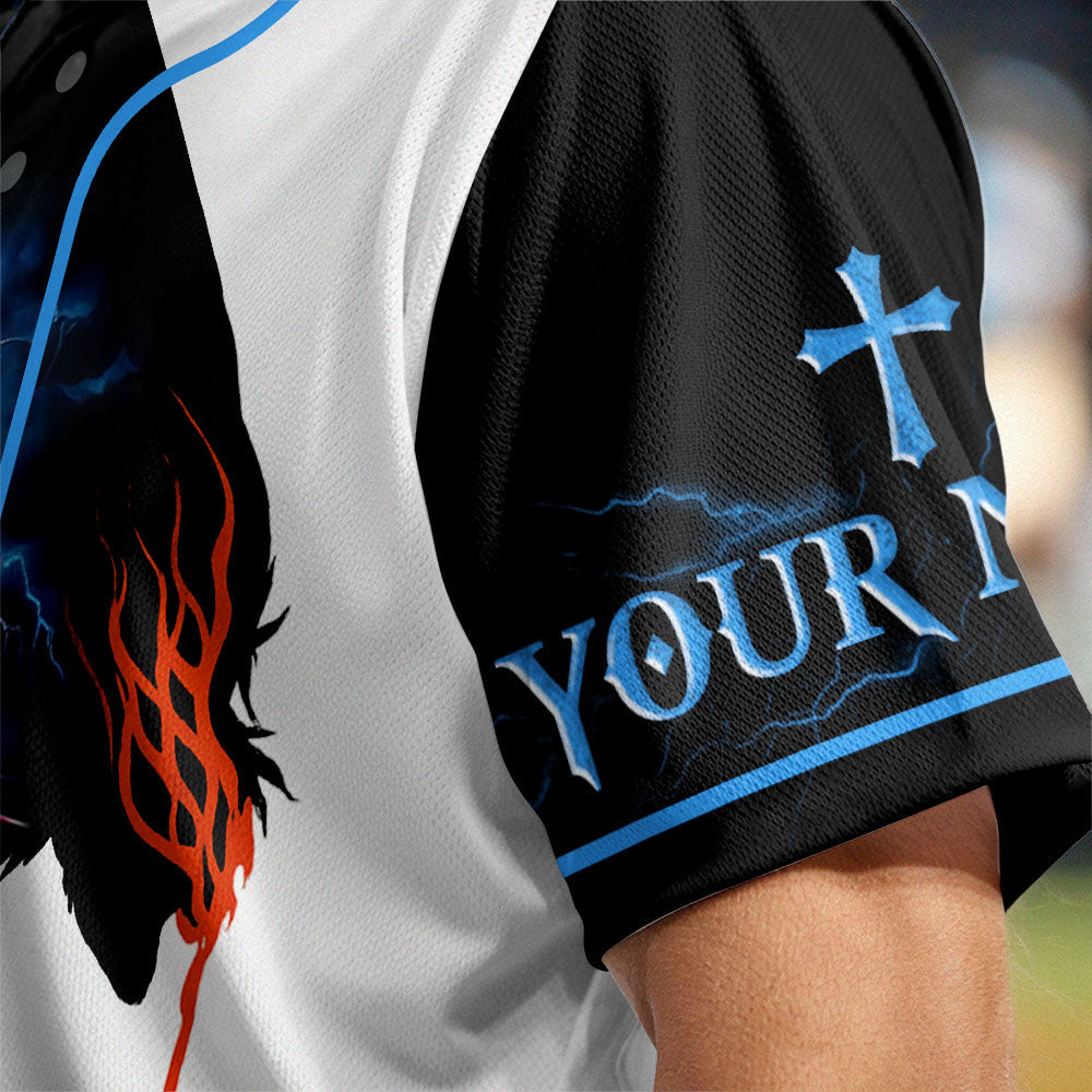 I Only Kneel For One Man Custom Name Baseball Jersey