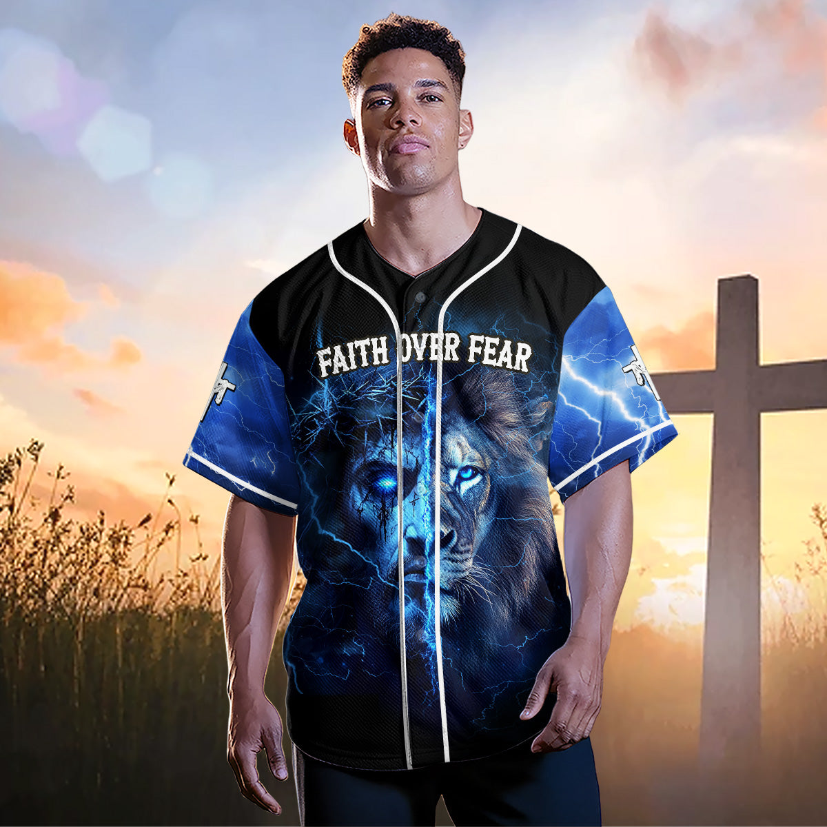 Faith Over Fear Baseball Jersey