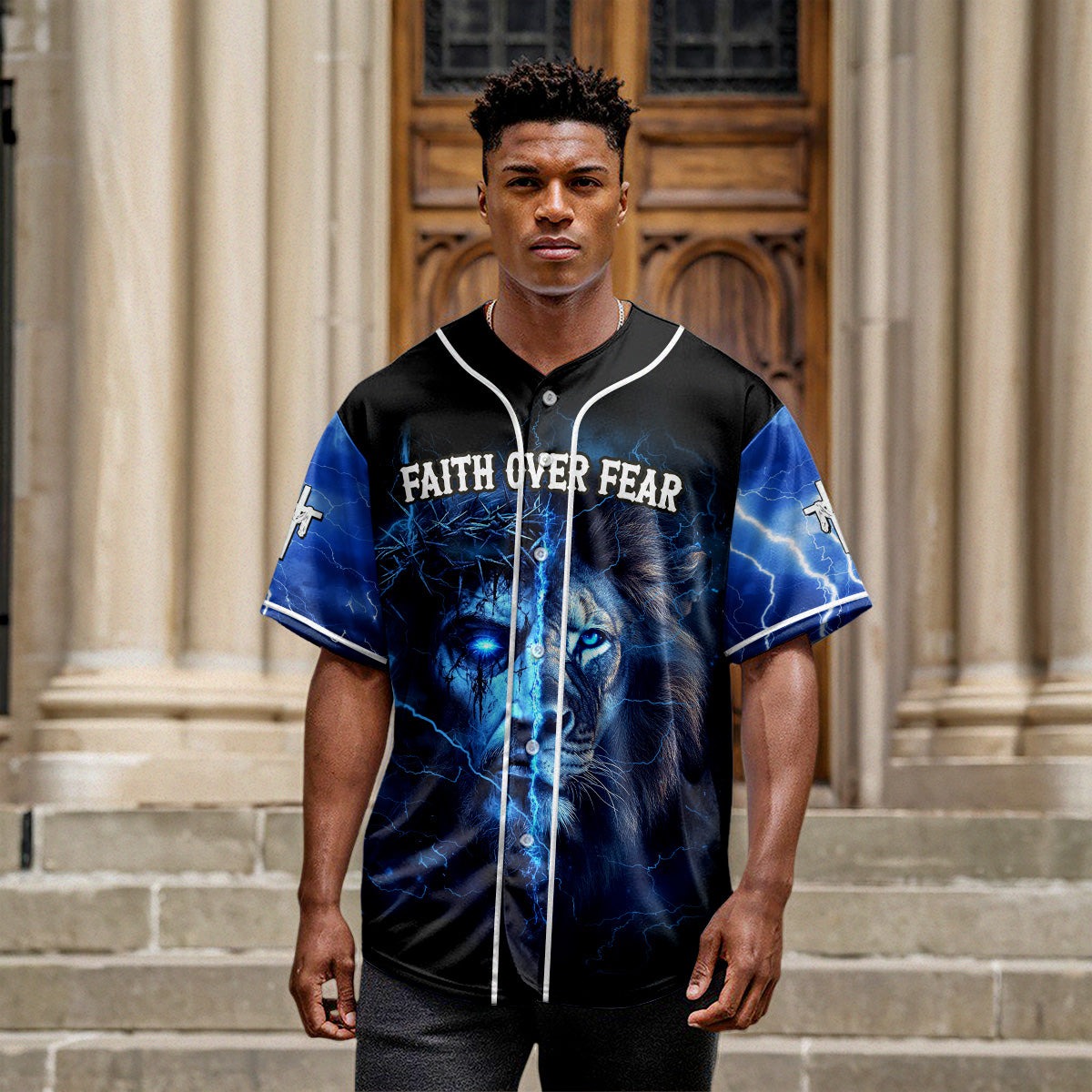 Faith Over Fear Baseball Jersey
