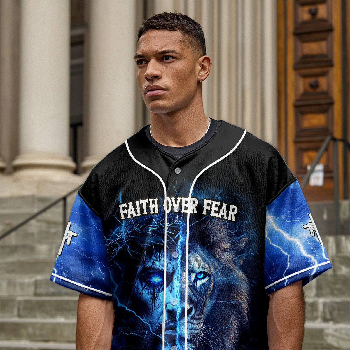Faith Over Fear Baseball Jersey