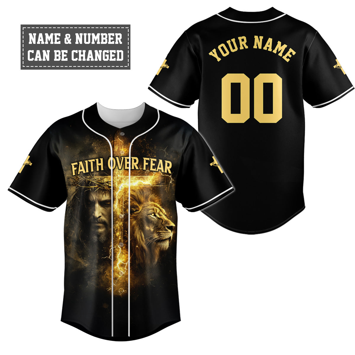 Faith Over Fear Baseball Jersey
