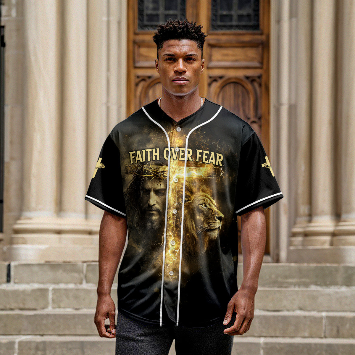 Faith Over Fear Baseball Jersey