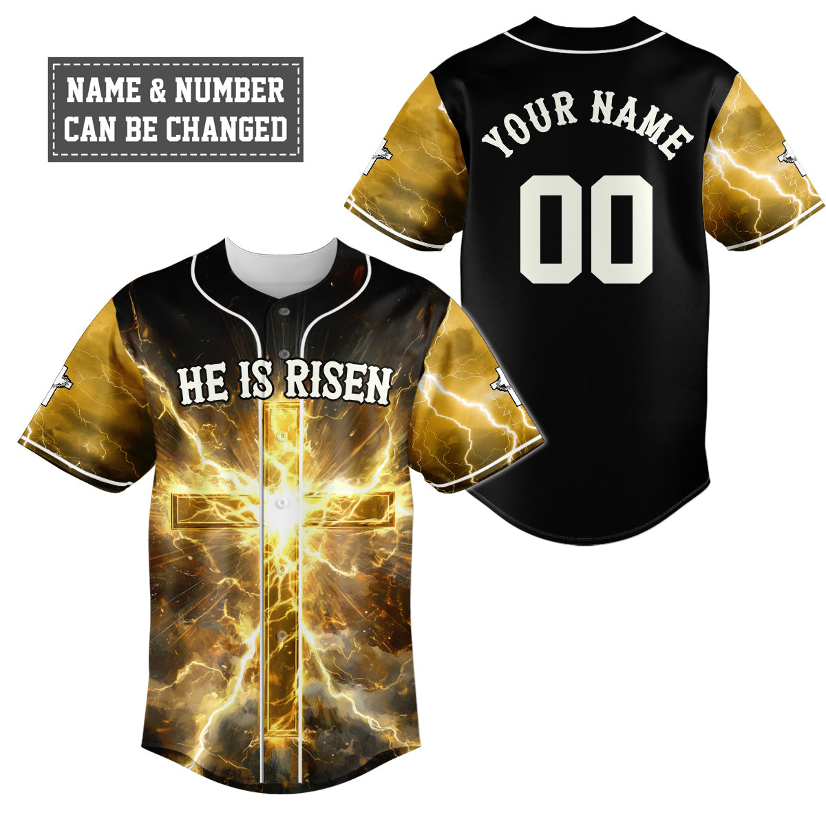 He Is Risen Baseball Jersey