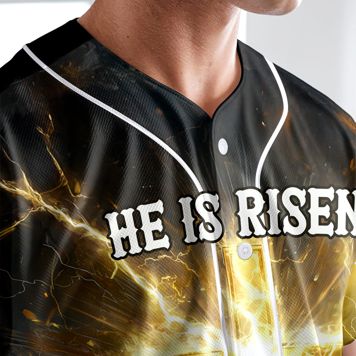 He Is Risen Baseball Jersey