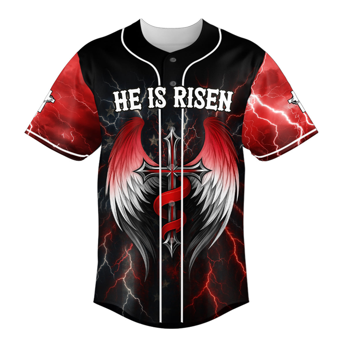 He Is Risen Baseball Jersey