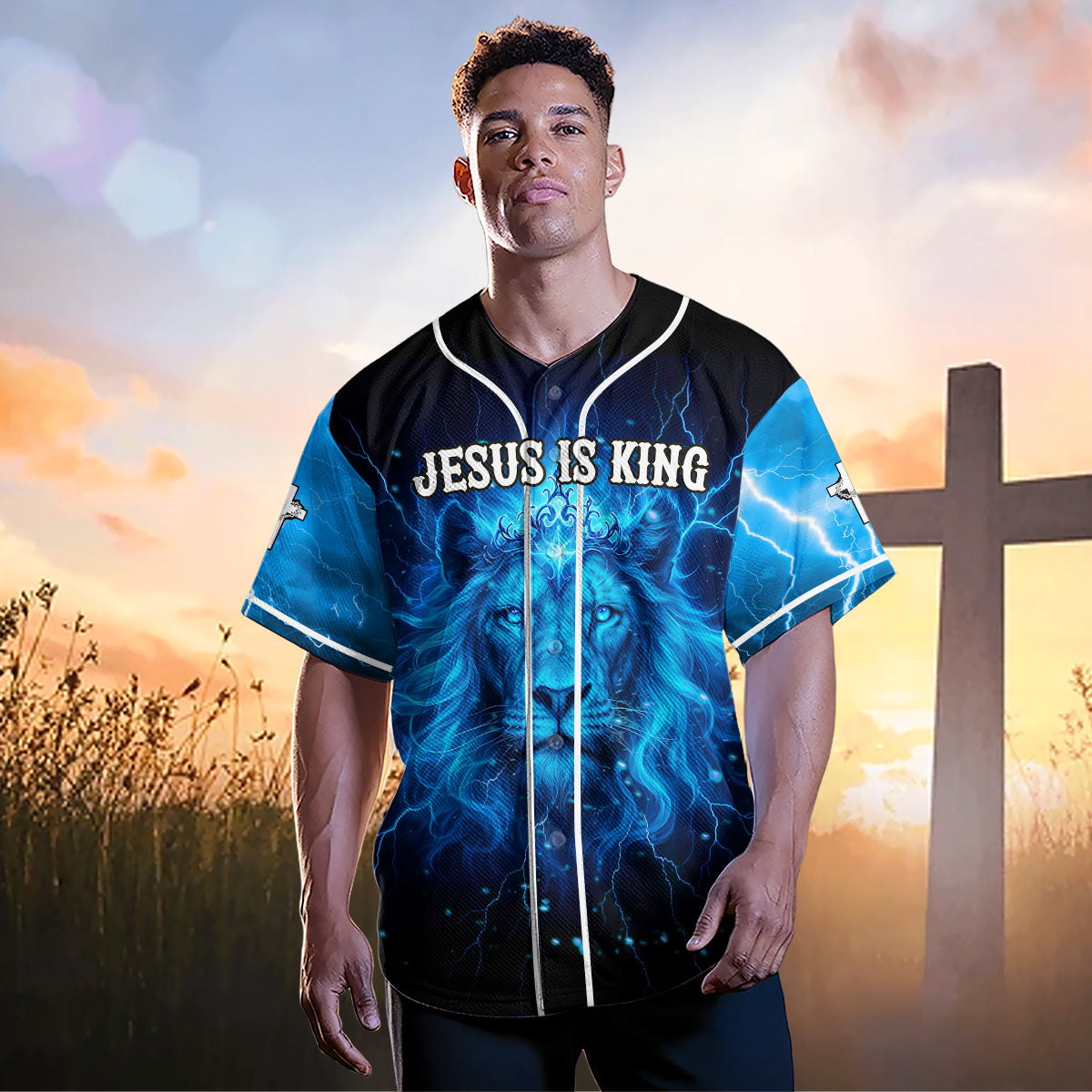 Jesus is King Baseball Jersey