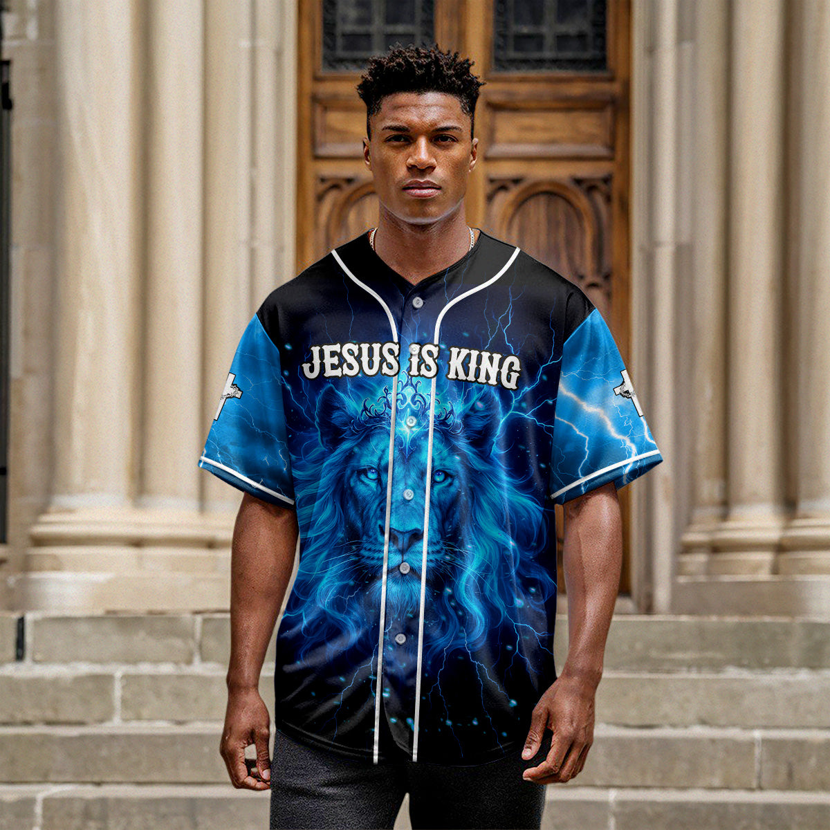 Jesus is King Baseball Jersey