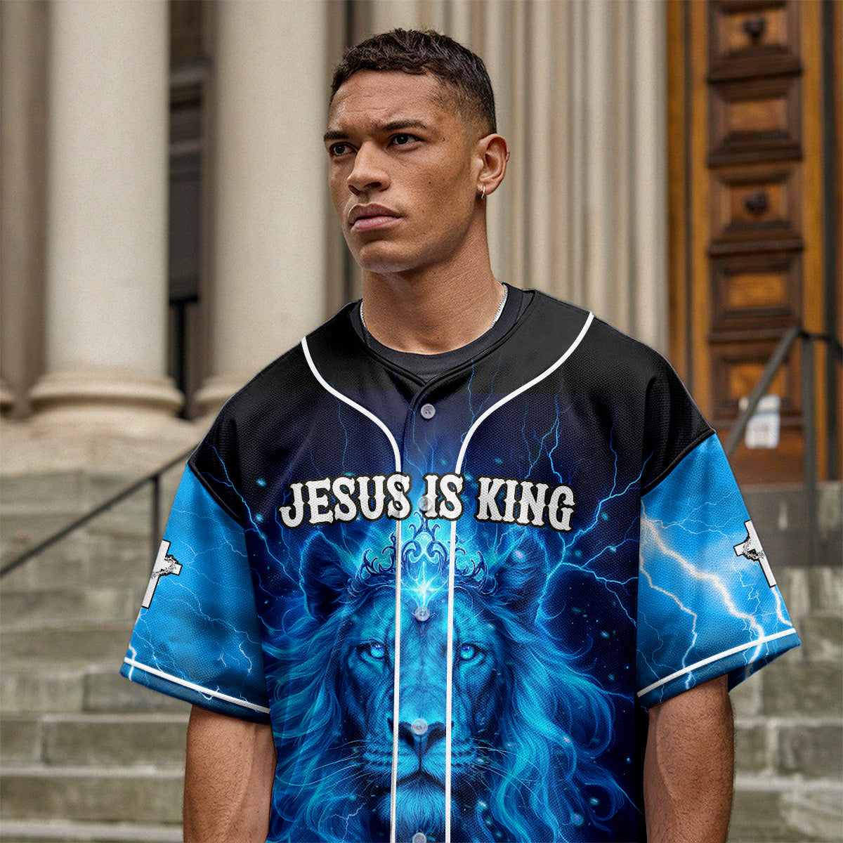 Jesus is King Baseball Jersey