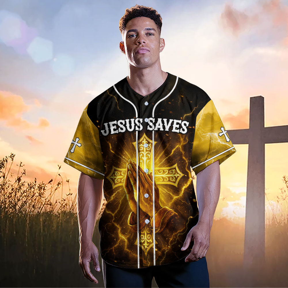 Jesus Saves Baseball Jersey