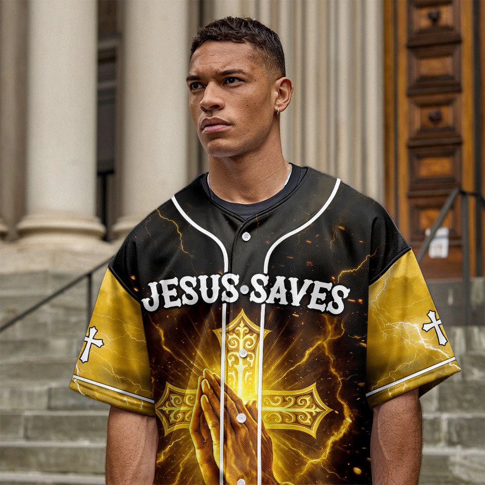 Jesus Saves Baseball Jersey