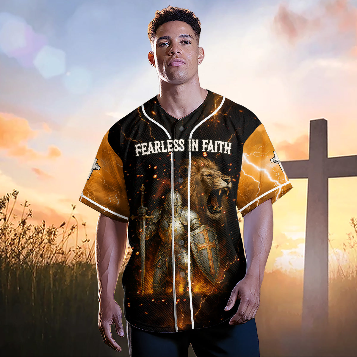 Fearless In Faith Baseball Jersey