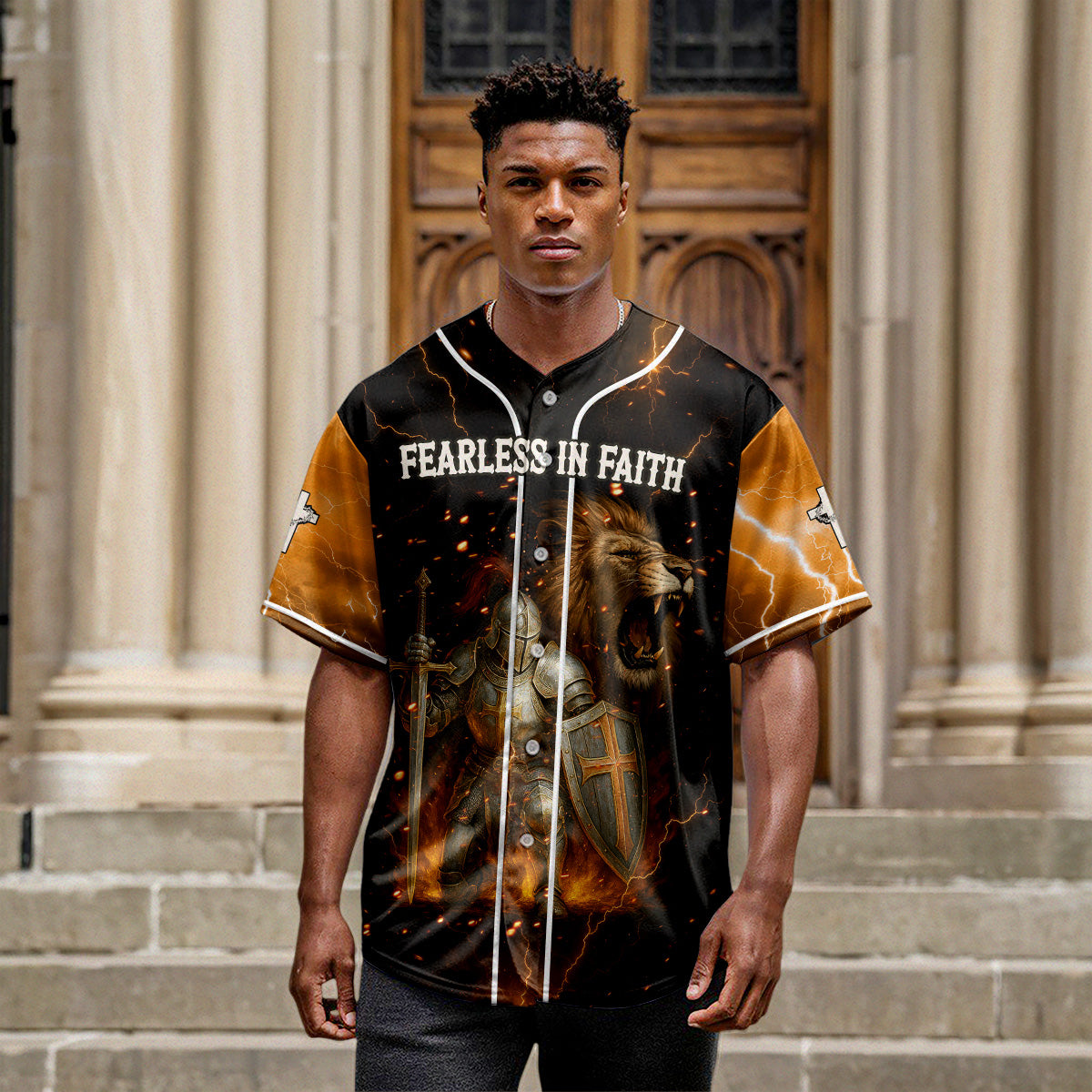 Fearless In Faith Baseball Jersey