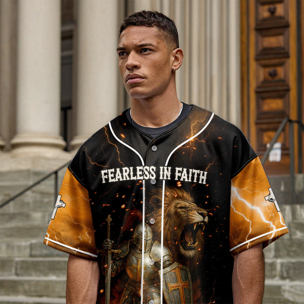 Fearless In Faith Baseball Jersey
