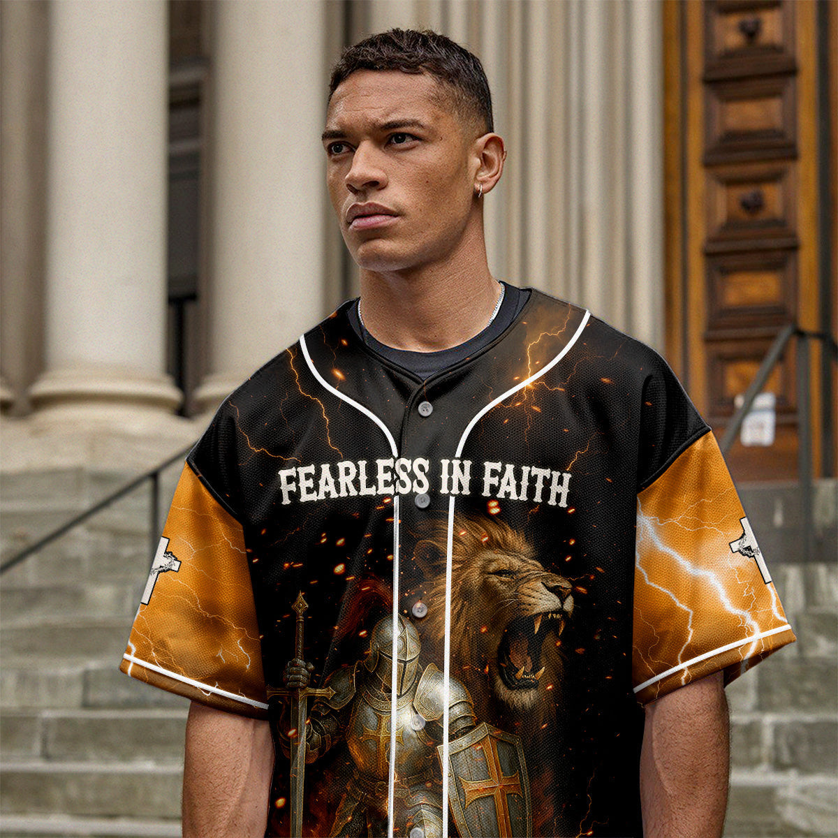 Fearless In Faith Baseball Jersey