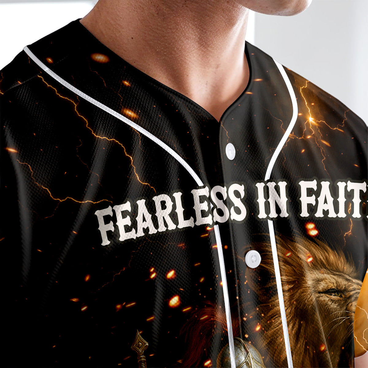 Fearless In Faith Baseball Jersey