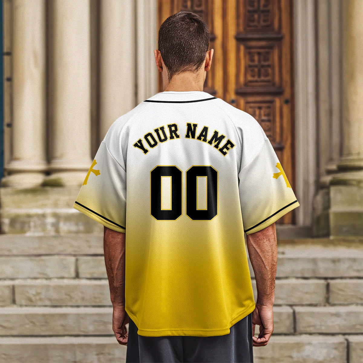 He Is Risen Gradient Baseball Jersey