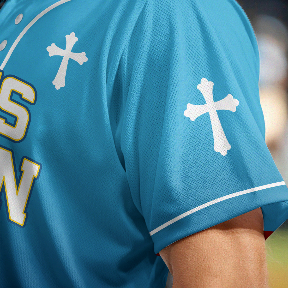 He Is Risen Gradient Baseball Jersey