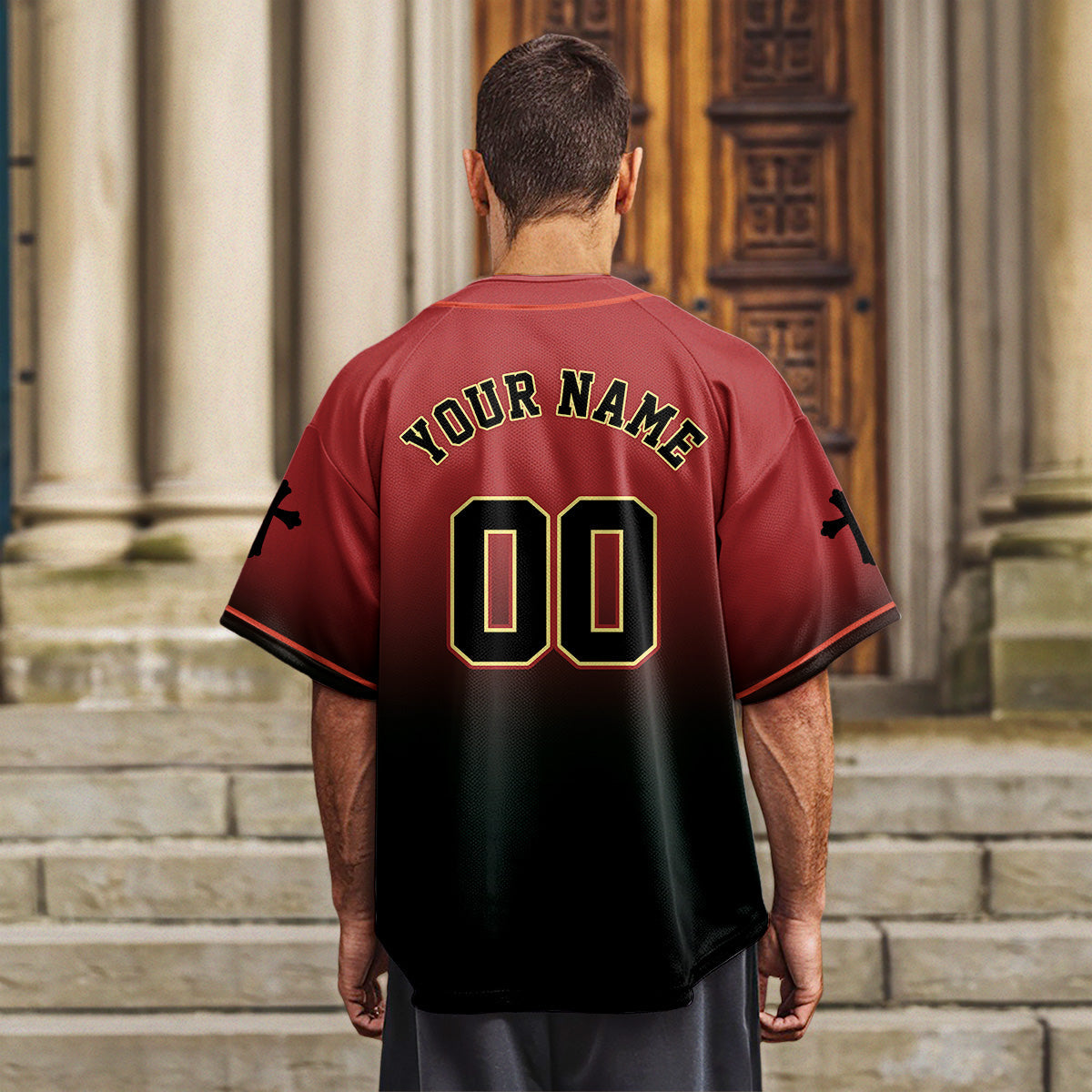 He Is Risen Gradient Baseball Jersey