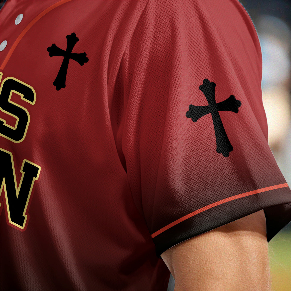 He Is Risen Gradient Baseball Jersey