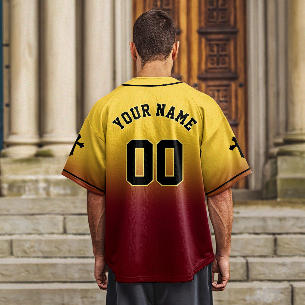 He Is Risen Gradient Baseball Jersey