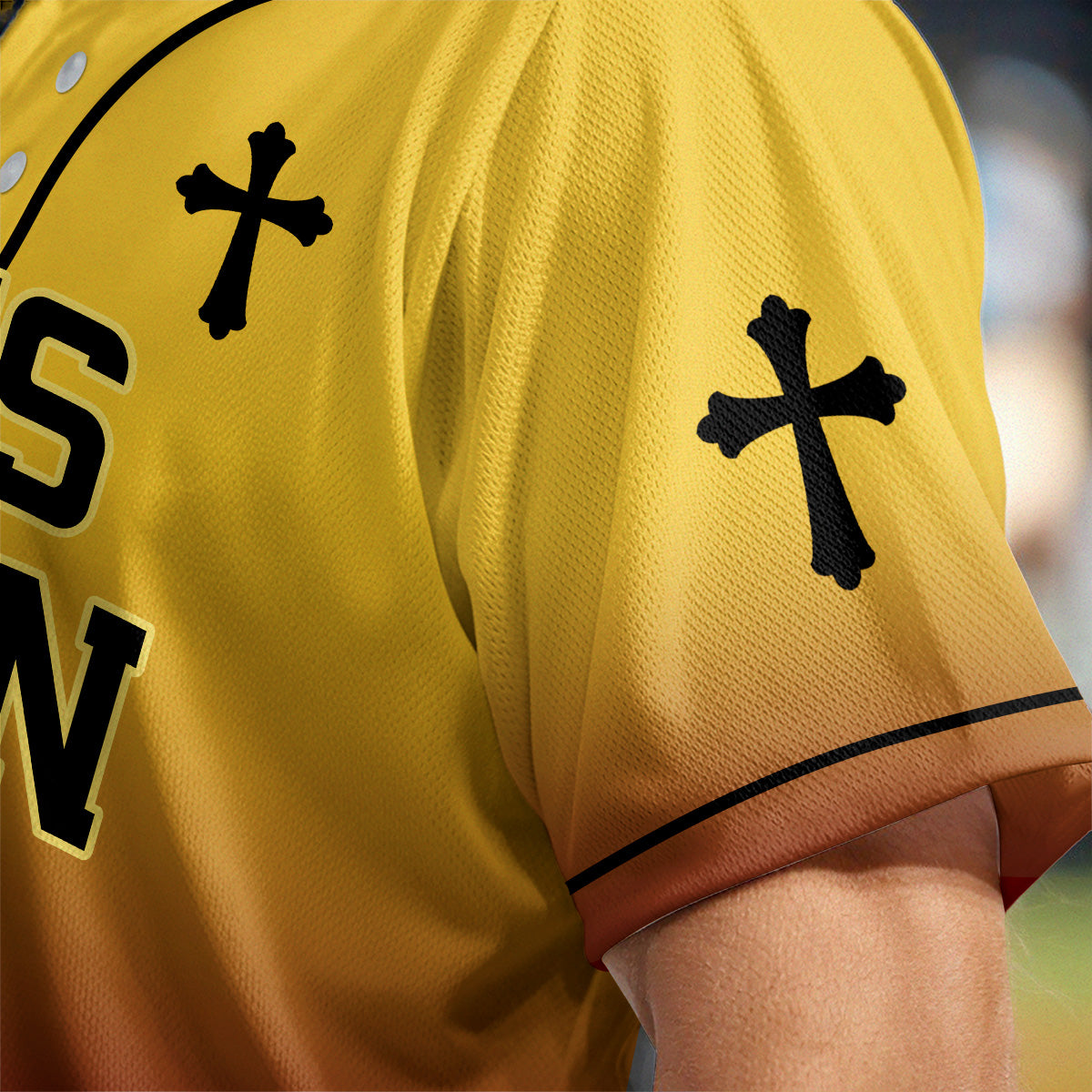 He Is Risen Gradient Baseball Jersey