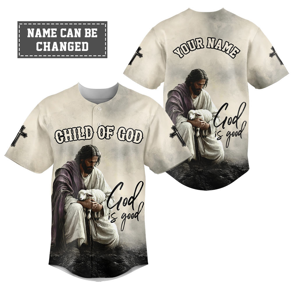 God Is Good Custom Name Baseball Jersey