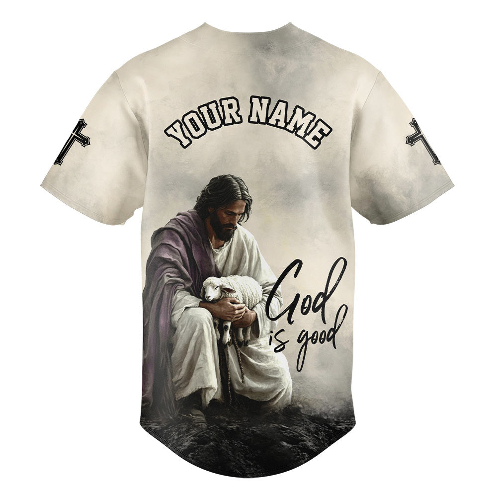 God Is Good Custom Name Baseball Jersey