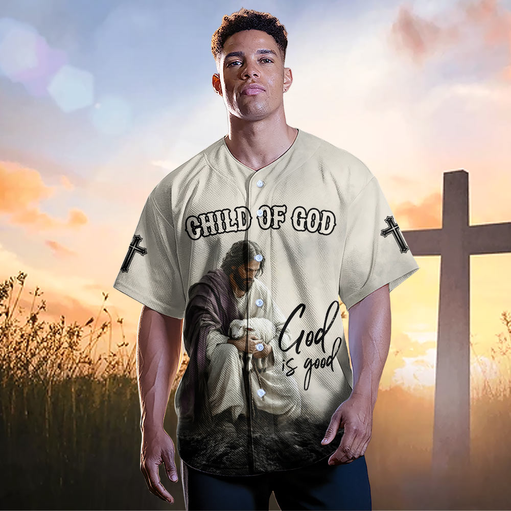 God Is Good Custom Name Baseball Jersey