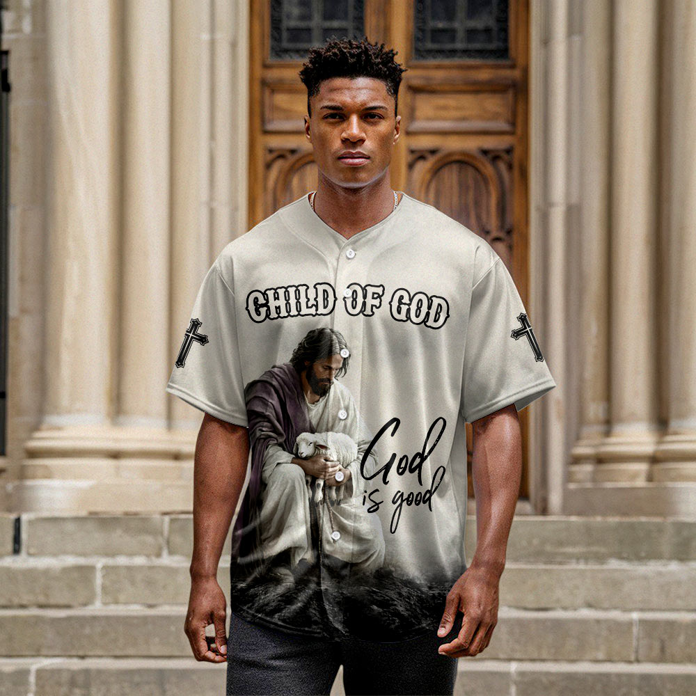 God Is Good Custom Name Baseball Jersey