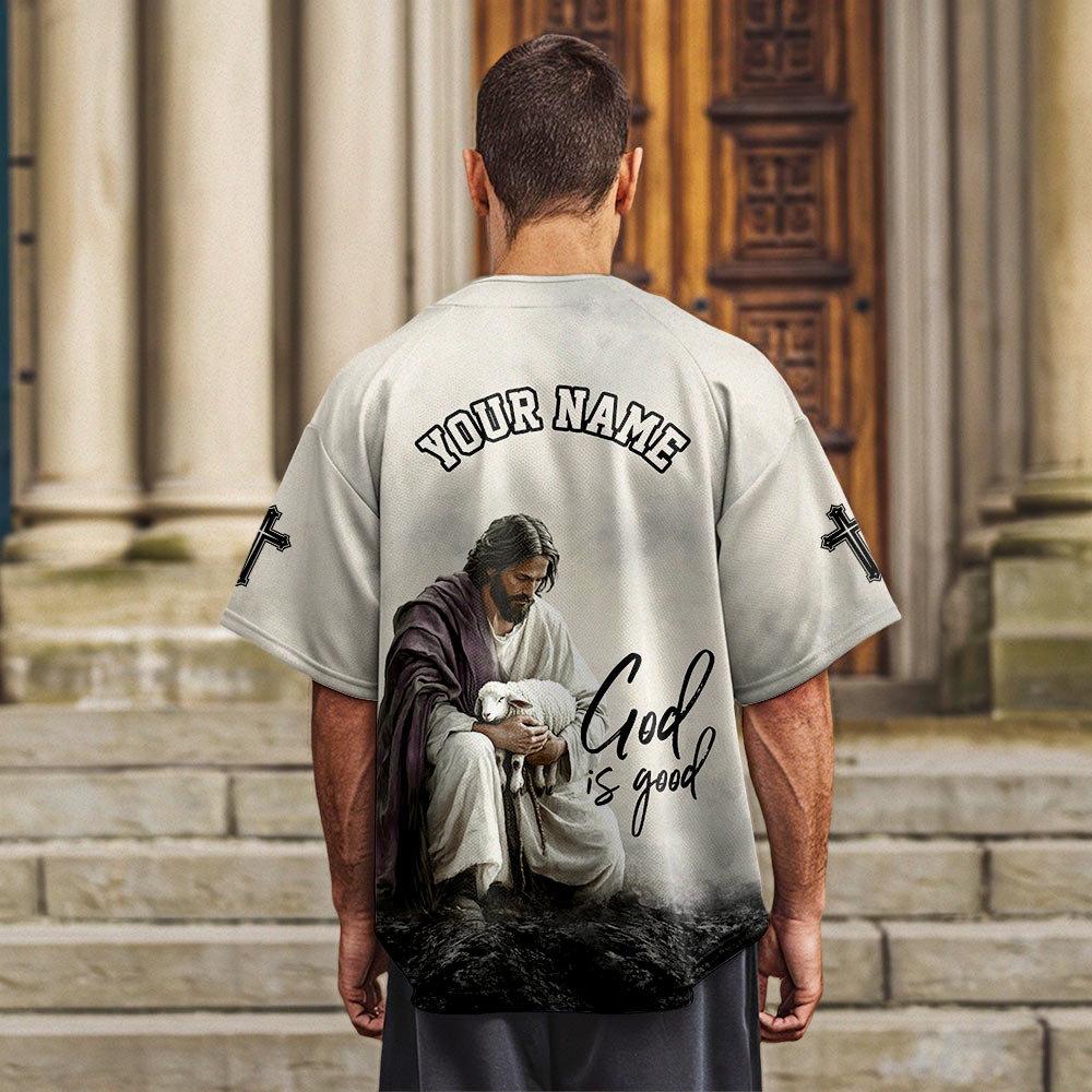 God Is Good Custom Name Baseball Jersey