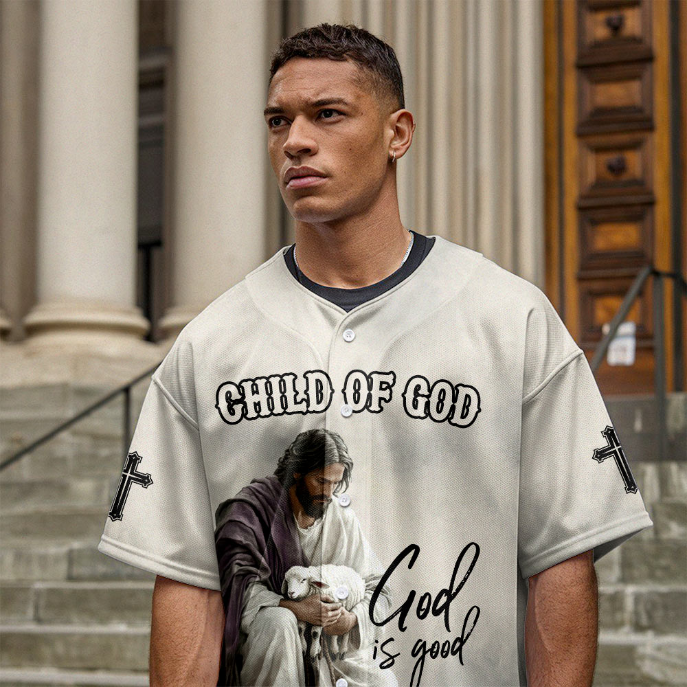 God Is Good Custom Name Baseball Jersey