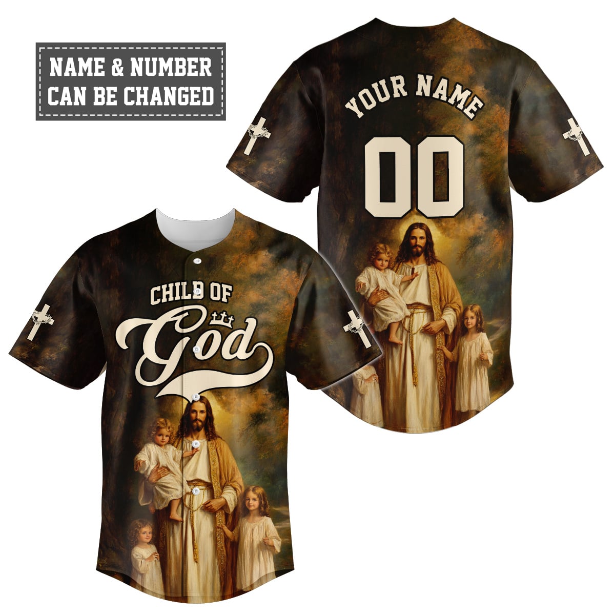 Child of God – Divine Embrace Baseball Jersey