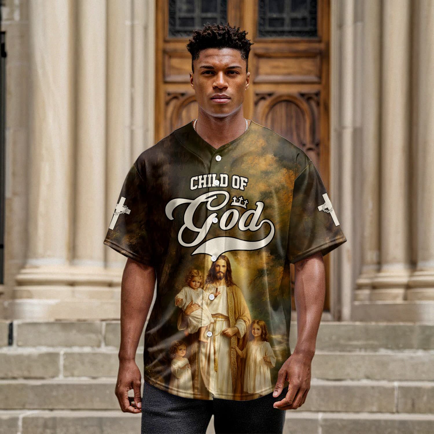 Child of God – Divine Embrace Baseball Jersey