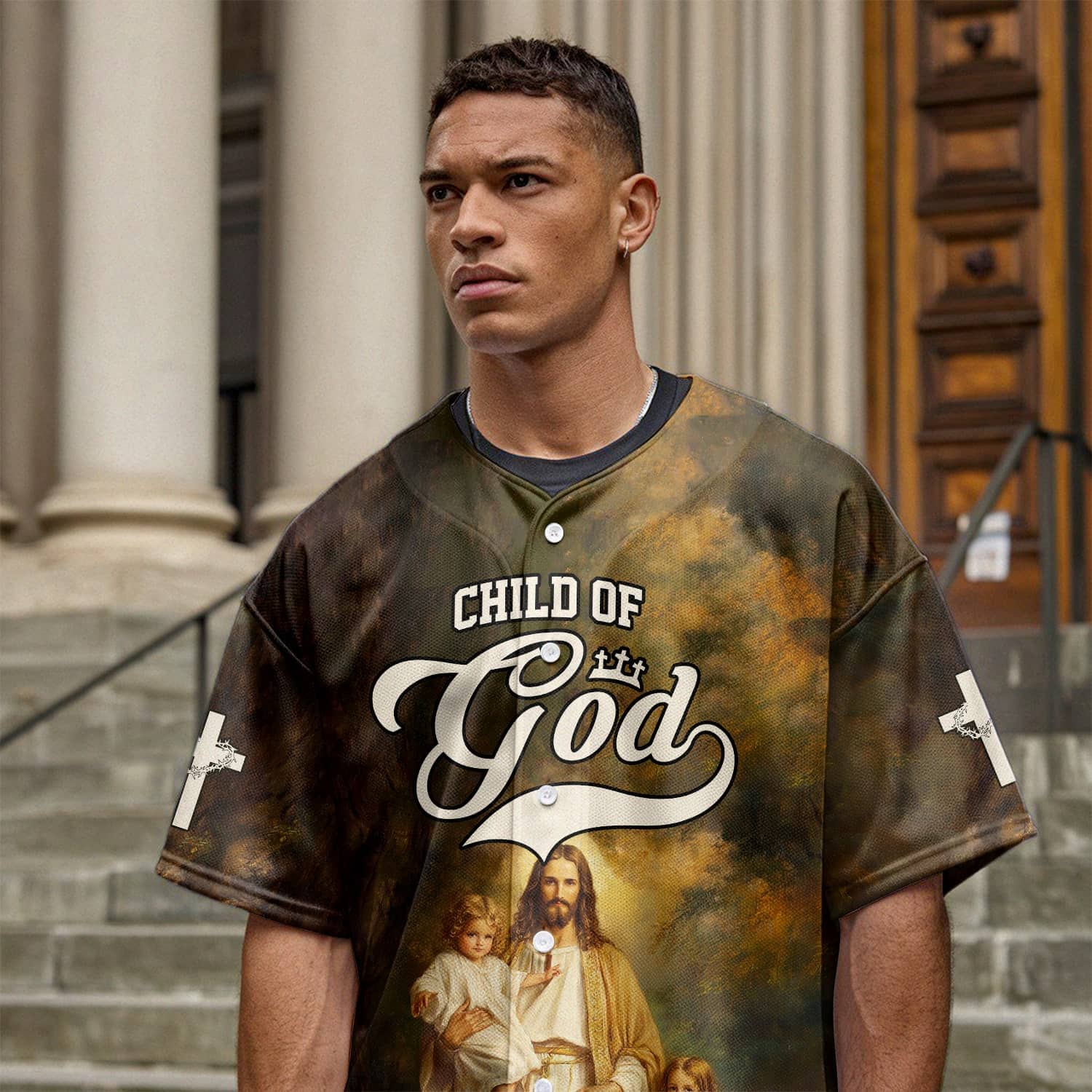 Child of God – Divine Embrace Baseball Jersey