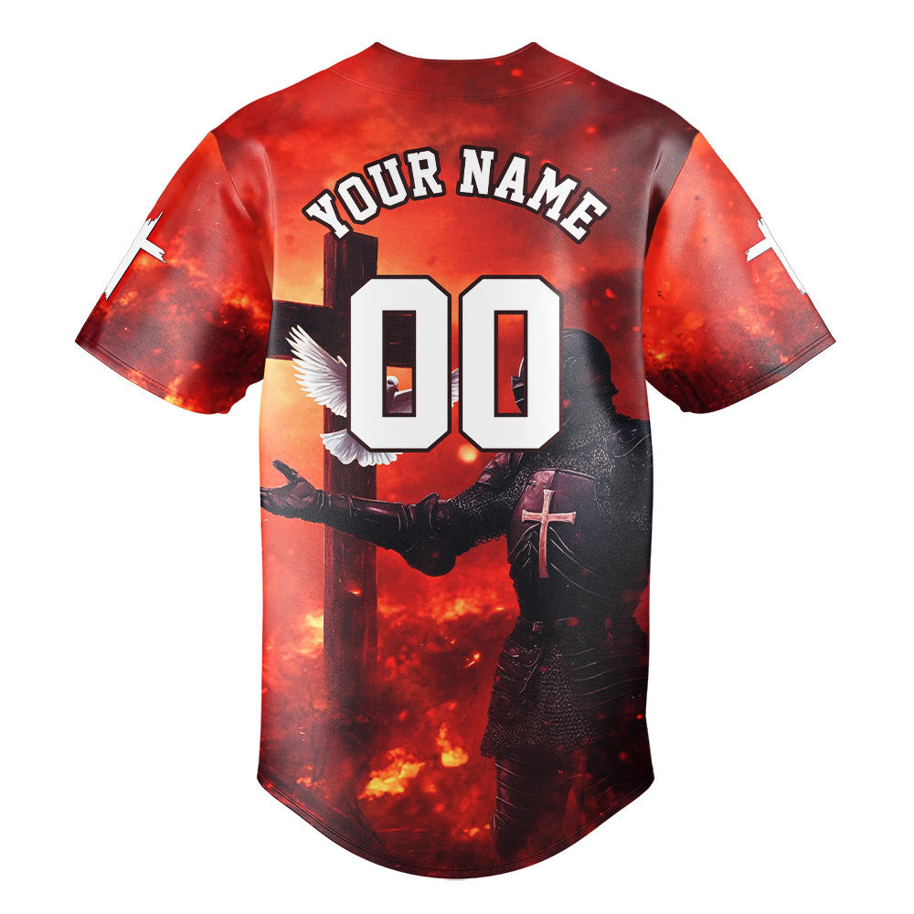 By His Wounds We Are Healed Baseball Jersey