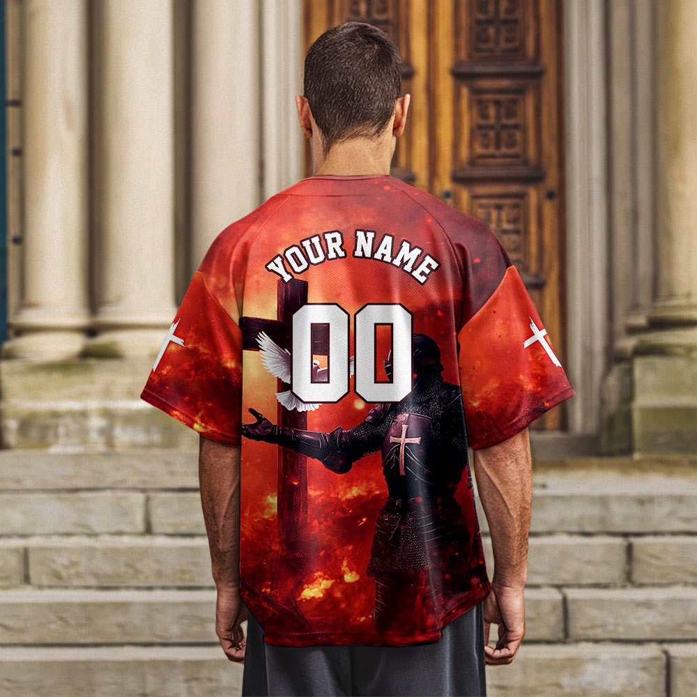 By His Wounds We Are Healed Baseball Jersey